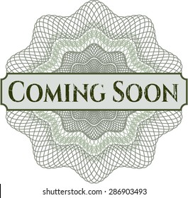 Coming Soon rosette