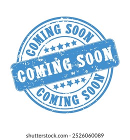 Coming soon rubber ink stamp vector isolated on a white background