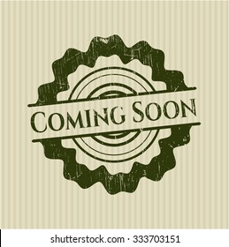 Coming Soon rubber stamp