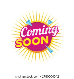coming soon, sale banner design template, discount app icon, vector illustration
