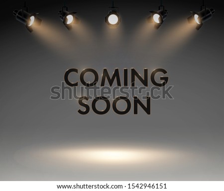 Coming soon, sale poster vector illustration