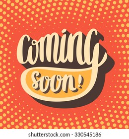 Coming soon sign.
