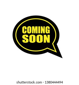 coming soon sign, emblem, label, badge,sticker. coming soon speech bubble. coming soon tag. coming soon banner. Designed for your web site design, logo, app, UI 