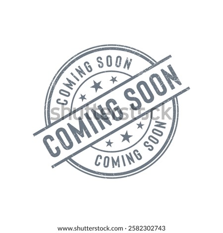 Coming Soon Stamp Grunge Vector Template