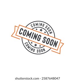 Coming Soon Stamp Seal Vector Template