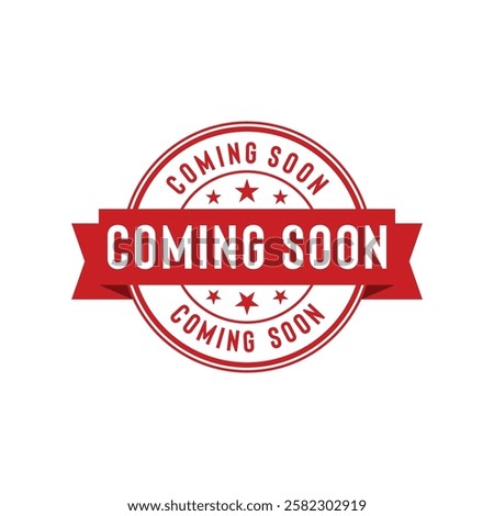 Coming Soon Stamp Seal Vector Template