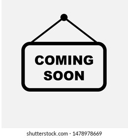 Coming Soon Stamp - Vector, Text Sign & Symbol Illustration.