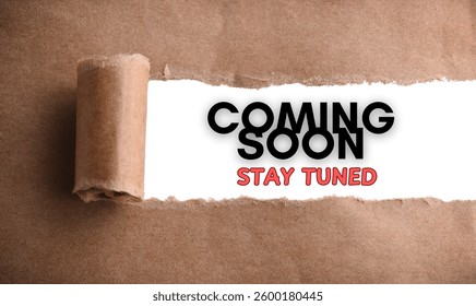 Coming soon stay tuned poster, Banner