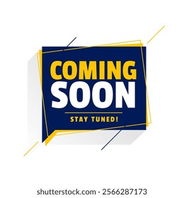 coming soon stay tuned template social media post vector