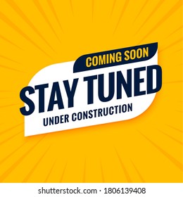 coming soon stay tuned under construction design