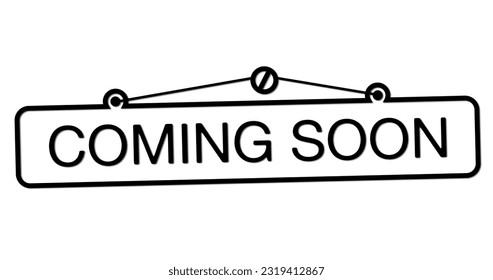 coming soon stickers vector  illustration design background