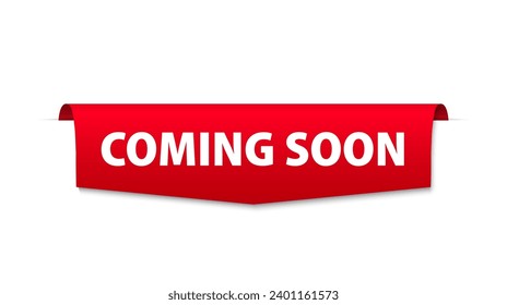 Coming soon stiker label vector design. Coming soon badge icon element