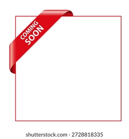 Próximamente diseño de Vector de etiqueta adhesiva. Próximamente elemento de icono de insignia