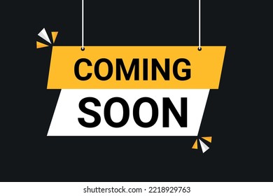 Coming Soon Stylish banner design.