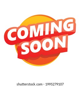Coming soon tag icon. Cartoon of Coming soon tag vector icon for web design isolated on white background