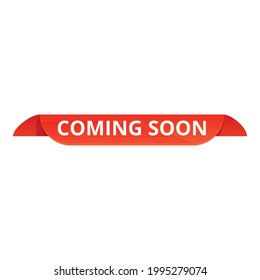 Coming soon tagging icon. Cartoon of Coming soon tagging vector icon for web design isolated on white background