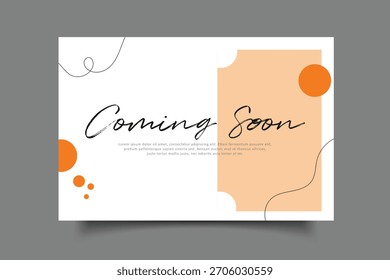 em breve design de modelo com fundo minimalista abstrato para o seu conteúdo, negócios