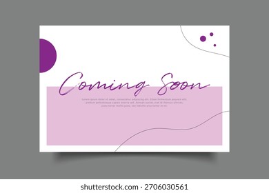 coming soon template design with abstract minimalist background for your conten,businesss