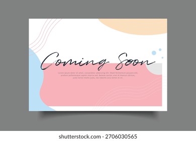 em breve design de modelo com fundo minimalista abstrato para o seu conteúdo, negócios