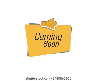 coming soon text information sign