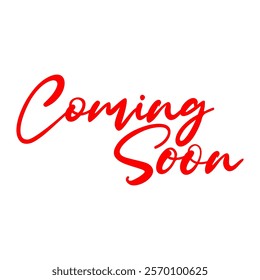coming soon text information sign