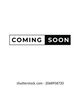 Coming Soon Text Label Design Template Vector