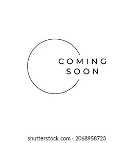 Coming Soon Text Label Design Template Vector