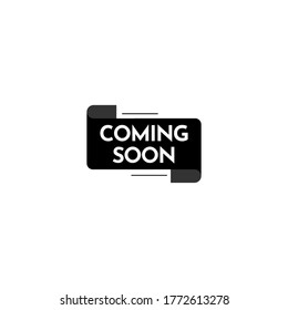 Coming Soon Text Label Vector Template Design Illustration