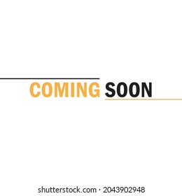 Coming Soon Text Label Vector Template Design Illustration