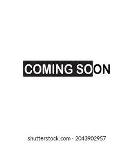 Coming Soon Text Label Vector Template Design Illustration