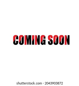 Coming Soon Text Label Vector Template Design Illustration
