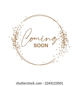 coming soon text on white background