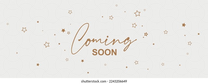 coming soon text on white background