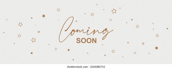 coming soon text on white background