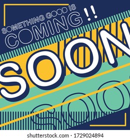 coming soon typography graphic design, for tshirt print, vector illustration