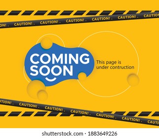 Coming Soon, Under Contruction Design Template.