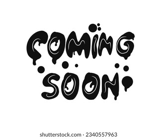 coming soon urban style on white background