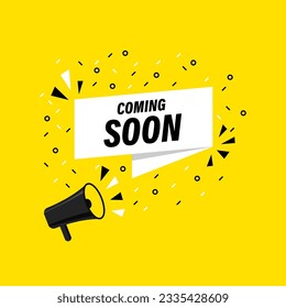 Coming Soon - vector announcement banner