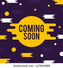 Coming Soon Vector Background Illustration
