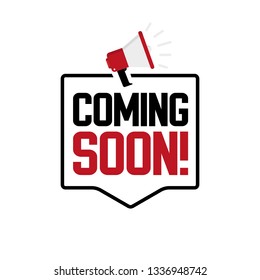 Coming soon vector banner