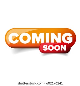 Coming soon vector button