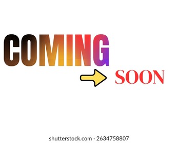 Coming soon vector design for posters