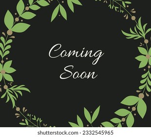 Coming soon vector eps image with beautiful and asthetic design