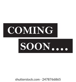 Coming Soon vector icon. vector illustration. 
