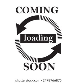 Coming Soon vector icon. vector illustration. 
