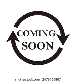 Coming Soon vector icon. vector illustration. 
