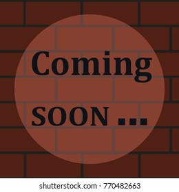 coming soon vector icon illustration