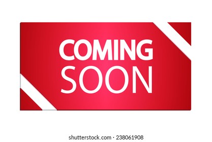 Coming soon. Vector illustration.