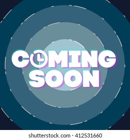 Coming soon vector illustration 