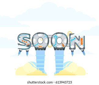 Coming Soon vector illustration